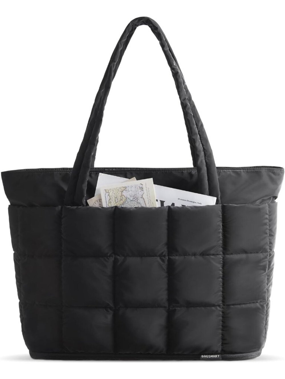 Expandable Puffer Tote Bag for Women | Versatile Work & Travel Bag